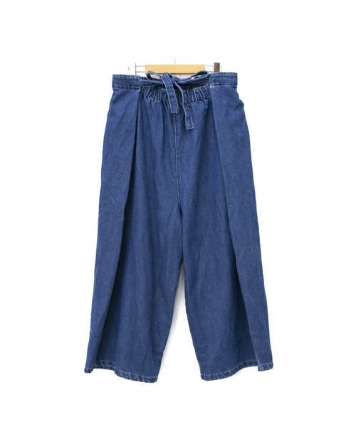 go slow caravan(ゴースローキャラバン)の「Cotopone/コトポーネ 甘織りデニムイージー2WAYパンツ(その他パンツ・レディース・ブルー/ネイビー・MEDIUM)」の2枚目の写真