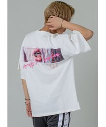 RE730 | 【RE730】ガールズプリントビッグTシャツ ビッグシルエット(Tシャツ/カットソー)