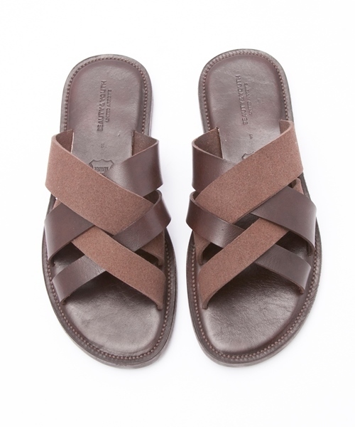 BEAUTY&YOUTH UNITED ARROWS（ビューティーアンドユースユナイテッドアローズ）の「BY∴ クロスコンビ サンダル14ss◆（サンダル・メンズ・ブラウン/ダークブラウン/ネイビー・SMALL/LARGE/X-LARGE/MEDIUM）」の7枚目の写真