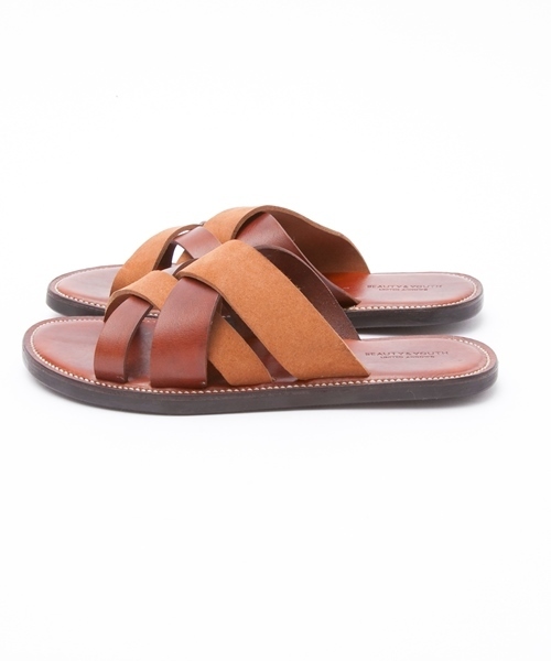 BEAUTY&YOUTH UNITED ARROWS（ビューティーアンドユースユナイテッドアローズ）の「BY∴ クロスコンビ サンダル14ss◆（サンダル・メンズ・ブラウン/ダークブラウン/ネイビー・SMALL/LARGE/X-LARGE/MEDIUM）」の10枚目の写真