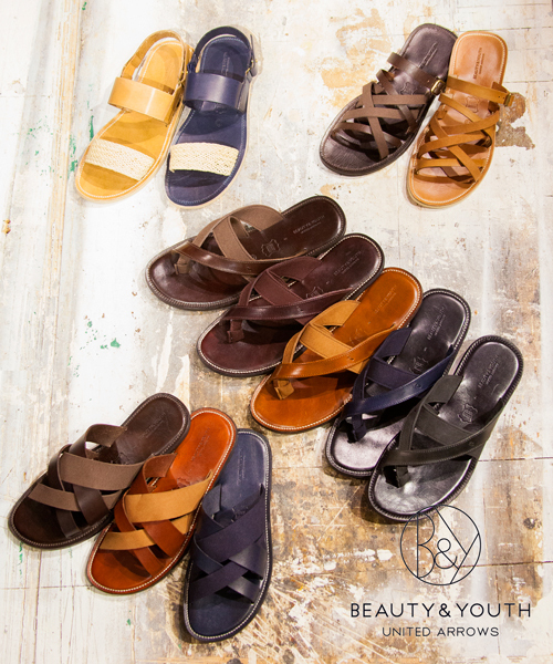 BEAUTY&YOUTH UNITED ARROWS（ビューティーアンドユースユナイテッドアローズ）の「BY∴ クロスコンビ サンダル14ss◆（サンダル・メンズ・ブラウン/ダークブラウン/ネイビー・SMALL/LARGE/X-LARGE/MEDIUM）」の6枚目の写真