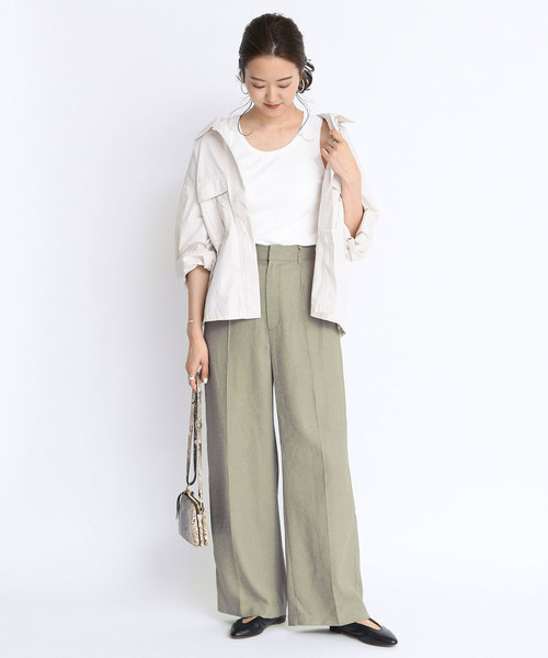 DouDou（ドゥドゥ）の「シャツブルゾン（その他アウター・レディース・ベージュ/オフホワイト・FREE）」の11枚目の写真