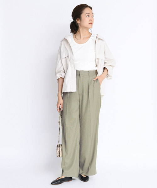 DouDou（ドゥドゥ）の「シャツブルゾン（その他アウター・レディース・ベージュ/オフホワイト・FREE）」の13枚目の写真