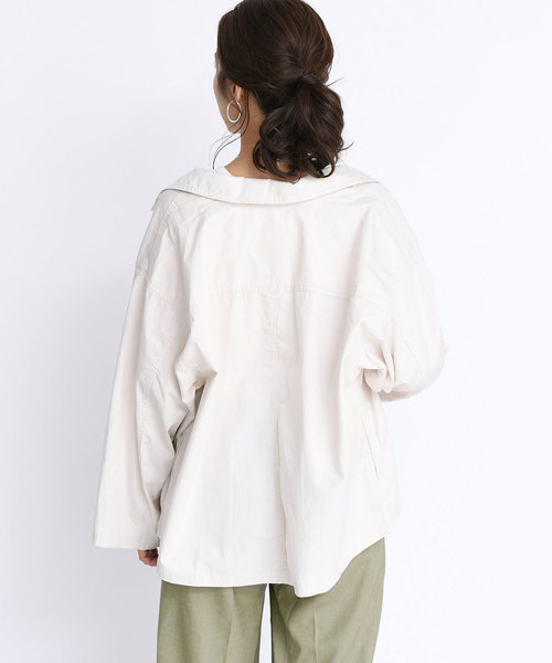 DouDou（ドゥドゥ）の「シャツブルゾン（その他アウター・レディース・ベージュ/オフホワイト・FREE）」の19枚目の写真