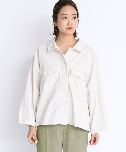 DouDou（ドゥドゥ）の「シャツブルゾン（その他アウター・レディース・ベージュ/オフホワイト・FREE）」の20枚目の写真