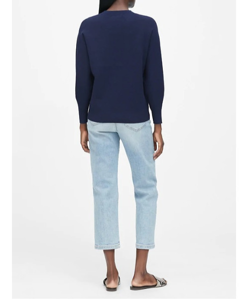 Banana Republic（バナナリパブリック）の「スポーティセーター（スウェット・レディース・ネイビー/グレー/ホワイト・XS/S/M）」の9枚目の写真