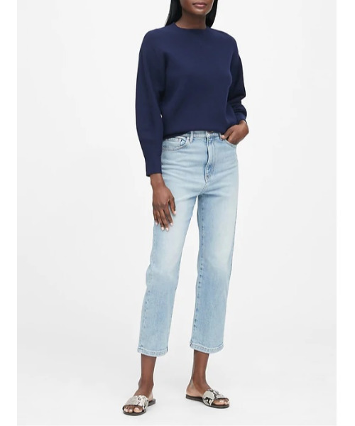 Banana Republic（バナナリパブリック）の「スポーティセーター（スウェット・レディース・ネイビー/グレー/ホワイト・XS/S/M）」の6枚目の写真