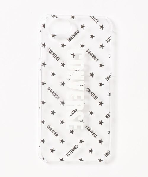 CONVERSE STARS(コンバーススターズ)の「ロゴクリアiPhoneケース(モバイルケース/カバー)」|ブラック