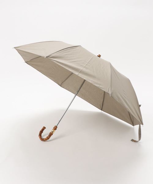 Traditional Weatherwear（トラディショナルウェザーウェア）の「FOLDING UMBRELLA BAMBOO（折りたたみ傘・レディース・ブラック/ダークブラウン/レンガ/バイオレット/セージグリーン/ネイビー・FREE）」の4枚目の写真