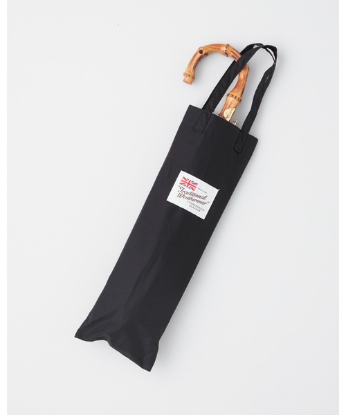 Traditional Weatherwear（トラディショナルウェザーウェア）の「FOLDING UMBRELLA BAMBOO（折りたたみ傘・レディース・ブラック/ダークブラウン/レンガ/バイオレット/セージグリーン/ネイビー・FREE）」の2枚目の写真