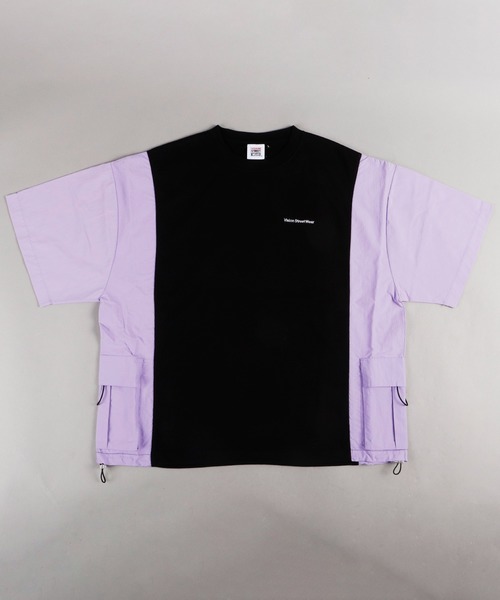 VISION STREET WEAR(ヴィジョンストリートウェア)の「VISION STREET WEAR 上下2点セットアップ サイド切替半袖Tシャツ&ナイロンカーゴショーツ SETUP(Tシャツ/カットソー・メンズ・ブラック/オフホワイト/ベージュ/ホワイト系その他・M/L/LL)」の14枚目の写真