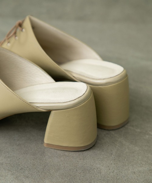 UNITED TOKYO（ユナイテッドトウキョウ）の「レースアップサボ（その他シューズ・レディース・ブラック/ベージュ・1/2）」の8枚目の写真