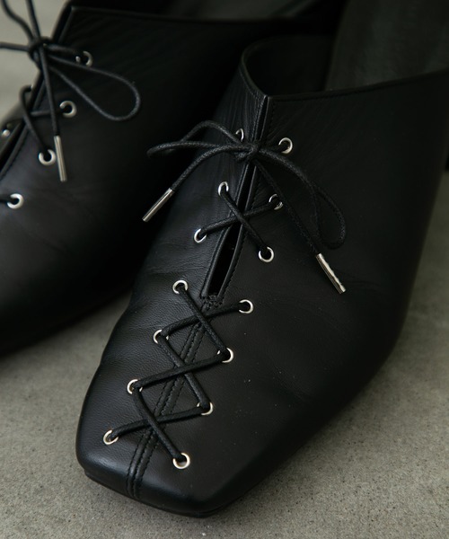 UNITED TOKYO（ユナイテッドトウキョウ）の「レースアップサボ（その他シューズ・レディース・ブラック/ベージュ・1/2）」の21枚目の写真