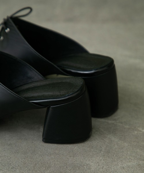 UNITED TOKYO（ユナイテッドトウキョウ）の「レースアップサボ（その他シューズ・レディース・ブラック/ベージュ・1/2）」の9枚目の写真