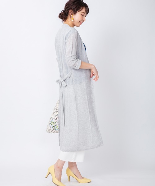 JETSET SOLO PLUS (ジェットセットソロプラス)の「スパークリング ロングカーディガン(カーディガン/ボレロ・レディース・チャコールグレー/ライトグレー/ベージュ・FREE)」の12枚目の写真