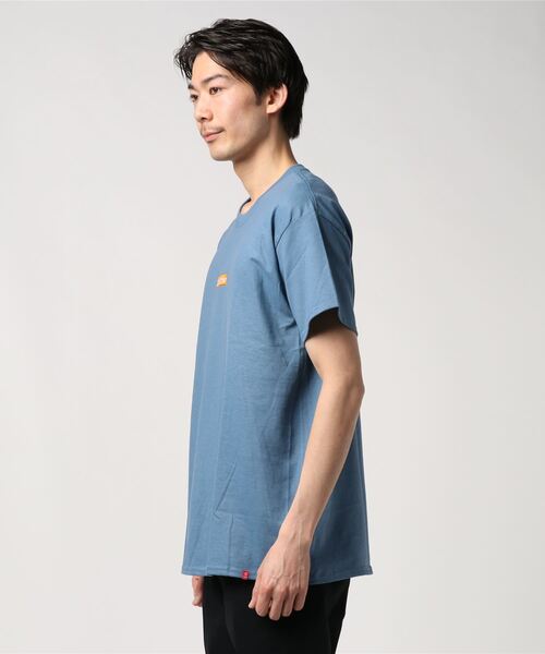 DOUBLE STEAL(ダブルスティール)の「EXPLODE BOX LOGO 半袖Tシャツ(Tシャツ/カットソー・メンズ・パープル/ベージュ/インディゴブルー/グリーン/ダークグリーン/ライトグリーン・X-LARGE/MEDIUM/LARGE)」の7枚目の写真