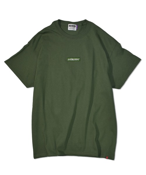 DOUBLE STEAL(ダブルスティール)の「EXPLODE BOX LOGO 半袖Tシャツ(Tシャツ/カットソー・メンズ・パープル/ベージュ/インディゴブルー/グリーン/ダークグリーン/ライトグリーン・X-LARGE/MEDIUM/LARGE)」の4枚目の写真