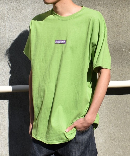 DOUBLE STEAL(ダブルスティール)の「EXPLODE BOX LOGO 半袖Tシャツ(Tシャツ/カットソー・メンズ・パープル/ベージュ/インディゴブルー/グリーン/ダークグリーン/ライトグリーン・X-LARGE/MEDIUM/LARGE)」の1枚目の写真