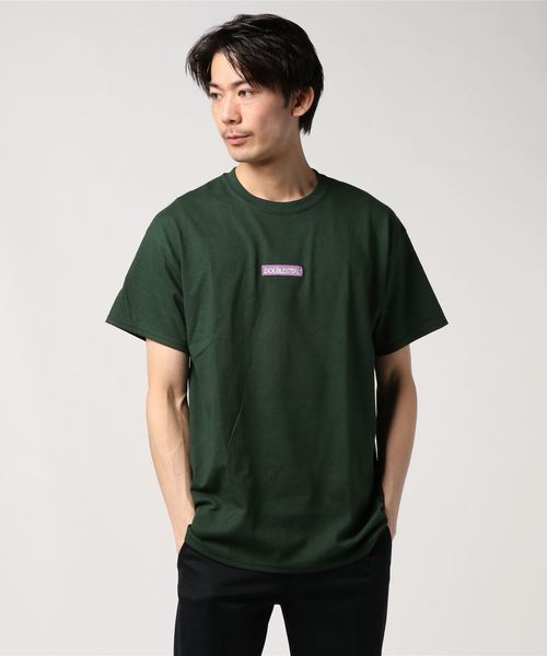 DOUBLE STEAL(ダブルスティール)の「EXPLODE BOX LOGO 半袖Tシャツ(Tシャツ/カットソー・メンズ・パープル/ベージュ/インディゴブルー/グリーン/ダークグリーン/ライトグリーン・X-LARGE/MEDIUM/LARGE)」の10枚目の写真
