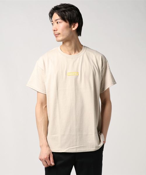 DOUBLE STEAL(ダブルスティール)の「EXPLODE BOX LOGO 半袖Tシャツ(Tシャツ/カットソー・メンズ・パープル/ベージュ/インディゴブルー/グリーン/ダークグリーン/ライトグリーン・X-LARGE/MEDIUM/LARGE)」の9枚目の写真