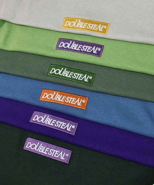 DOUBLE STEAL(ダブルスティール)の「EXPLODE BOX LOGO 半袖Tシャツ(Tシャツ/カットソー・メンズ・パープル/ベージュ/インディゴブルー/グリーン/ダークグリーン/ライトグリーン・X-LARGE/MEDIUM/LARGE)」の16枚目の写真