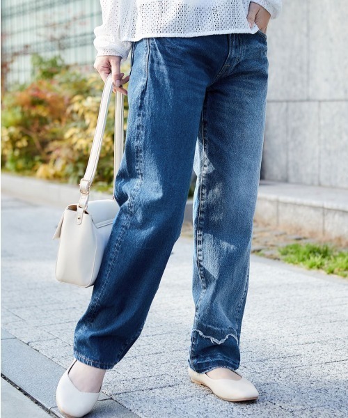 cepo（セポ）の「セルビッチデニム　レギュラーストレート（デニムパンツ・レディース・ブルー系7/ブルー系4/ブルー系6/ブルー系3/ワンウォッシュ/インディゴブルー/ダークインディゴブルー・M/S/SS/L）」の7枚目の写真