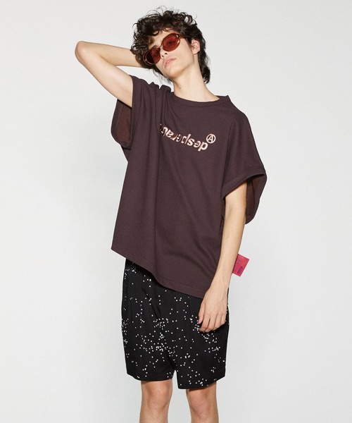 SHAREEF（シャリーフ）の「BLOCK JQ DOLMAN S/S T（Tシャツ/カットソー・メンズ・ダークグリーン/ブラック/ホワイト/ブラウン・3/2/1）」の3枚目の写真