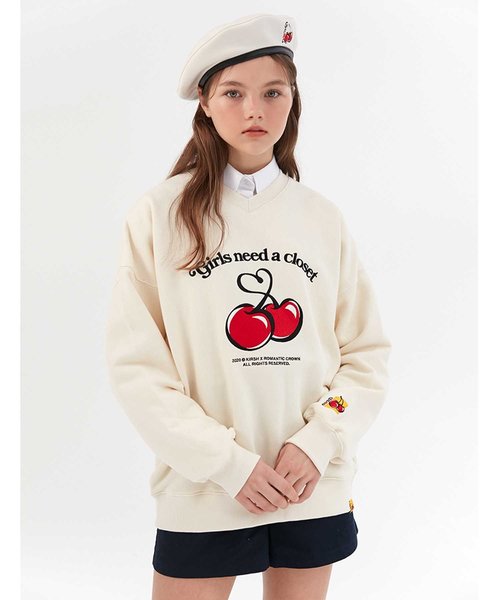 KIRSH（キルシー）の「『KIRSH×ROMANTIC CROWN』GNAC CHERRY SWEAT