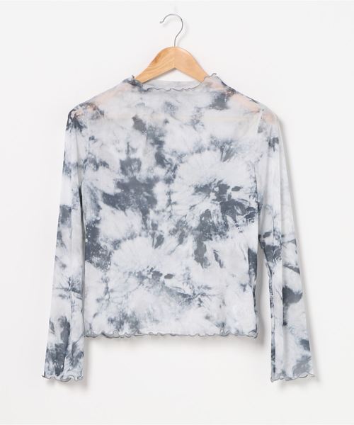 WEGO(ウィゴー)の「WEGO/タイダイシースルーTシャツ(Tシャツ/カットソー・レディース・グレー・FREE)」の9枚目の写真