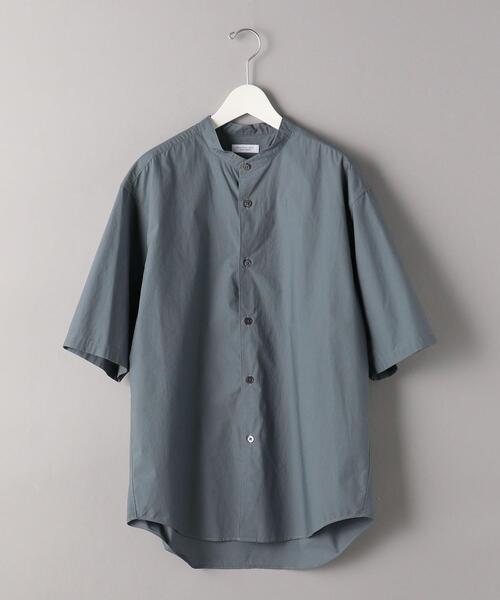 BEAUTY&YOUTH UNITED ARROWS（ビューティーアンドユースユナイテッドアローズ）の「BY タイプライター バンドカラー テーパード シャツ（シャツ/ブラウス・メンズ・ホワイト/ブラック/モカ/コバルトブルー・SMALL/MEDIUM/LARGE/X-LARGE）」の7枚目の写真