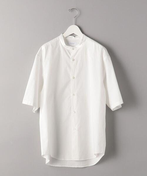 BEAUTY&YOUTH UNITED ARROWS（ビューティーアンドユースユナイテッドアローズ）の「BY タイプライター バンドカラー テーパード シャツ（シャツ/ブラウス・メンズ・ホワイト/ブラック/モカ/コバルトブルー・SMALL/MEDIUM/LARGE/X-LARGE）」の5枚目の写真