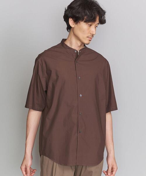 BEAUTY&YOUTH UNITED ARROWS（ビューティーアンドユースユナイテッドアローズ）の「BY タイプライター バンドカラー テーパード シャツ（シャツ/ブラウス・メンズ・ホワイト/ブラック/モカ/コバルトブルー・SMALL/MEDIUM/LARGE/X-LARGE）」の20枚目の写真