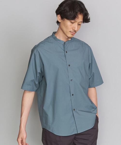 BEAUTY&YOUTH UNITED ARROWS（ビューティーアンドユースユナイテッドアローズ）の「BY タイプライター バンドカラー テーパード シャツ（シャツ/ブラウス・メンズ・ホワイト/ブラック/モカ/コバルトブルー・SMALL/MEDIUM/LARGE/X-LARGE）」の9枚目の写真