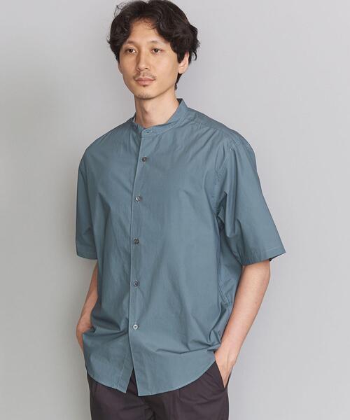 BEAUTY&YOUTH UNITED ARROWS（ビューティーアンドユースユナイテッドアローズ）の「BY タイプライター バンドカラー テーパード シャツ（シャツ/ブラウス・メンズ・ホワイト/ブラック/モカ/コバルトブルー・SMALL/MEDIUM/LARGE/X-LARGE）」の12枚目の写真