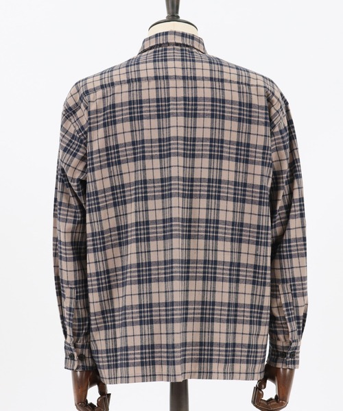 CAMBIO（カンビオ）の「ms4406-チェックシャツ（シャツ/ブラウス・メンズ・ホワイト/ブラウン/ベージュ・S/M/L）」の13枚目の写真