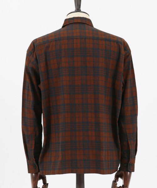 CAMBIO（カンビオ）の「ms4406-チェックシャツ（シャツ/ブラウス・メンズ・ホワイト/ブラウン/ベージュ・S/M/L）」の19枚目の写真