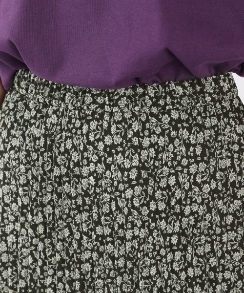 LOWRYS FARM（ローリーズファーム）の「キャシャミエプリーツスカート　893999（スカート・レディース・ブラック/ブラウン/グリーン・FREE）」の8枚目の写真