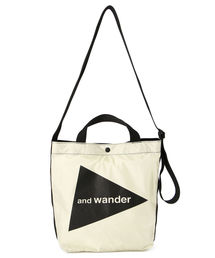 and wander | and wander/アンドワンダー　CORDURA big logo tote bag medium コーデュラビッグロゴトートバッグミディアム(トートバッグ)