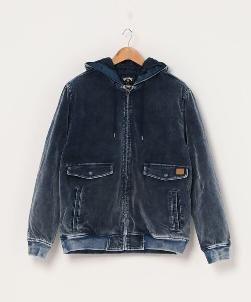 BILLABONG(ビラボン)の「BILLABONG フード付きベロアジャケット BA012-760(ブルゾン・メンズ・ベージュ/ネイビー・M/L/XL)」の1枚目の写真