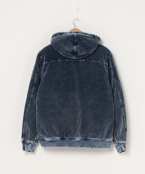 BILLABONG(ビラボン)の「BILLABONG フード付きベロアジャケット BA012-760(ブルゾン・メンズ・ベージュ/ネイビー・M/L/XL)」の3枚目の写真