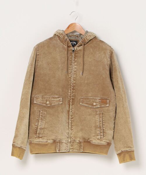BILLABONG(ビラボン)の「BILLABONG フード付きベロアジャケット BA012-760(ブルゾン・メンズ・ベージュ/ネイビー・M/L/XL)」の4枚目の写真