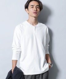 NANO universe | 《イヤな臭いを軽減》Anti Smell ヘンリーネックロングスリーブTシャツ(Tシャツ/カットソー)