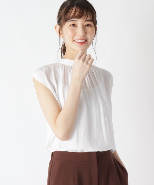 セール 前後2wayボウタイギャザーブラウス シャツ ブラウス Its Demo イッツデモ のファッション通販 Zozotown