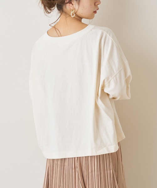 Chico(チコ)の「HolidayロゴロンT(Tシャツ/カットソー・レディース・ライトベージュ/オフホワイト/ピンク/ブラック・FREE)」の15枚目の写真