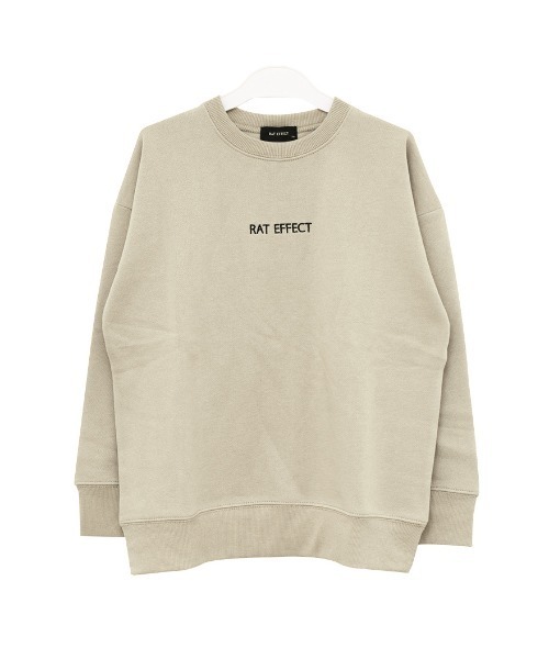 RAT EFFECT（ラットエフェクト）の「【裏起毛】バックロゴビッグトレーナー（スウェット・キッズ・チャコールグレー/ブラック/ベージュ/ブラウン/グレー/カーキ・120/130/140/150/160/170）」の14枚目の写真