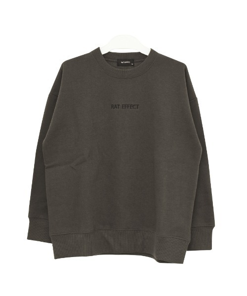 RAT EFFECT（ラットエフェクト）の「【裏起毛】バックロゴビッグトレーナー（スウェット・キッズ・チャコールグレー/ブラック/ベージュ/ブラウン/グレー/カーキ・120/130/140/150/160/170）」の13枚目の写真