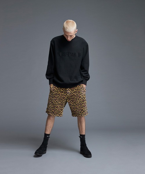 NOISE MAKER（ノイズメーカー）の「Leopard pattern fake fur shorts/ヒョウ柄フェイクファーショートパンツ（その他パンツ・メンズ・イエロー/ピンク・SMALL/LARGE/MEDIUM）」の6枚目の写真