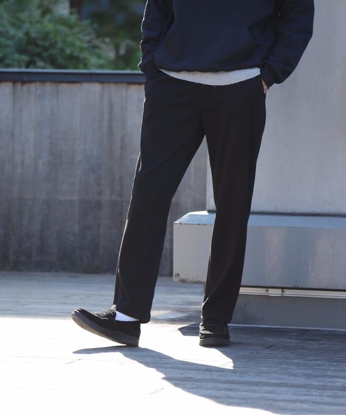Blue Standard (ブルースタンダード)の「【BLUE STANDARD】ストレッチフラノリラックスパンツ リラクシング仕様 ワンマイル/リラックスウエアとしてもオススメ(その他パンツ・メンズ・ブラック/ブラウン/チャコールグレー・MEDIUM/LARGE/X-LARGE)」の2枚目の写真
