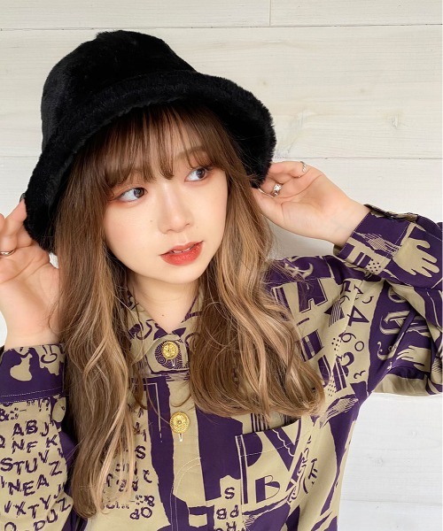 セール】【 ammy. / エイミードット 】 ふわふわ ファー バケット