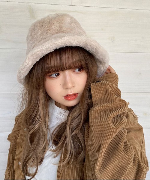 セール】【 ammy. / エイミードット 】 ふわふわ ファー バケット